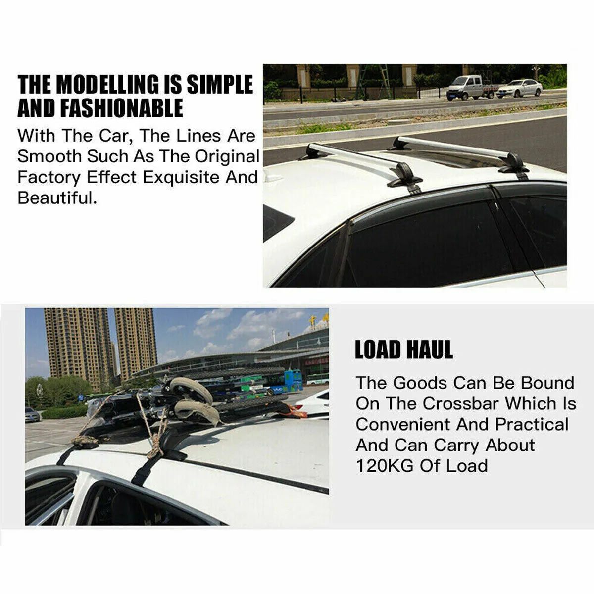 110cm Universal Car Roof Racks | Adjustable Cross Bars | Aluminium Alloy | Lockable Carrier