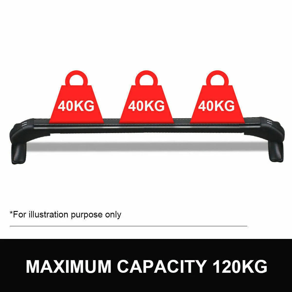 110cm Universal Car Roof Racks | Adjustable Cross Bars | Aluminium Alloy | Lockable Carrier