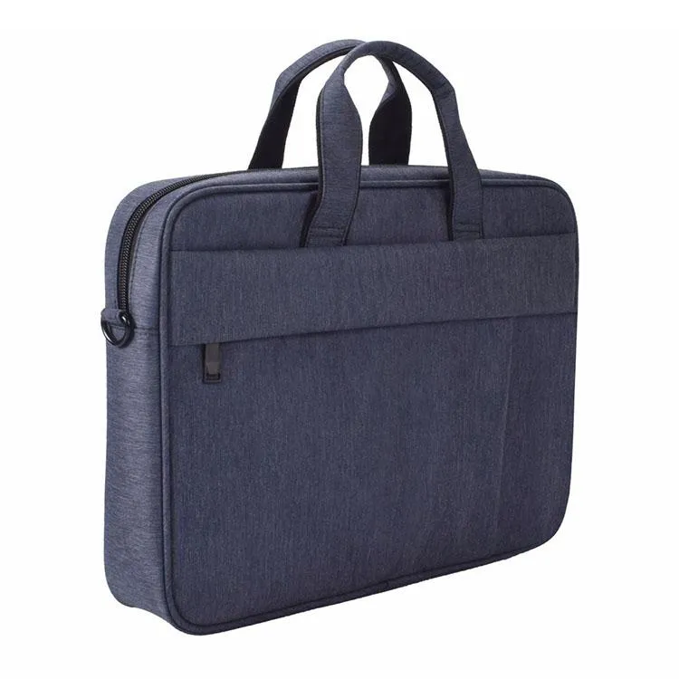 13.3 Inch Waterproof Anti-theft One-shoulder Handbag with Suitcase Belt | Navy Blue