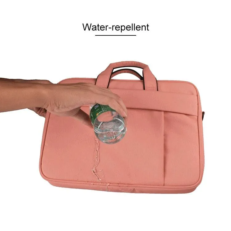 13.3 Inch Waterproof Anti-theft One-shoulder Handbag with Suitcase Belt | Navy Blue