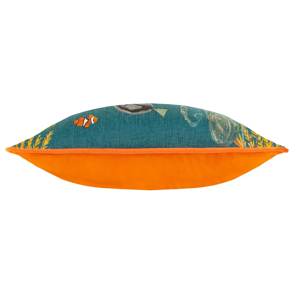 Abyss Sea Creatures Rectangular Cushion Ocean