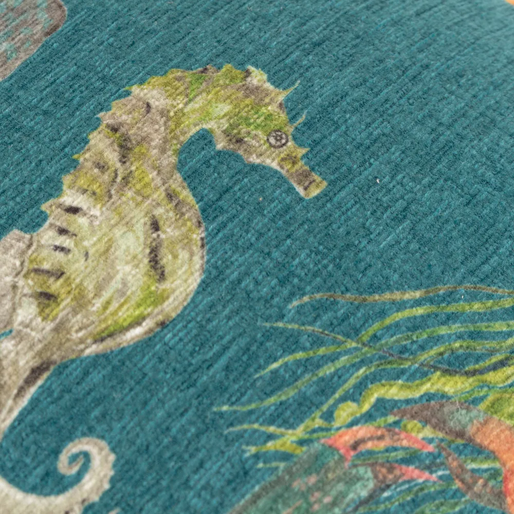 Abyss Sea Creatures Rectangular Cushion Ocean