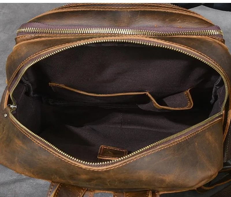 BASEL | Brown Leather Backpack
