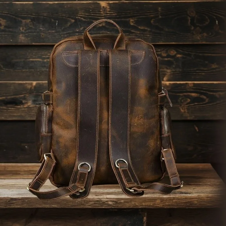 BASEL | Brown Leather Backpack