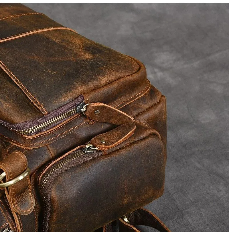BASEL | Brown Leather Backpack