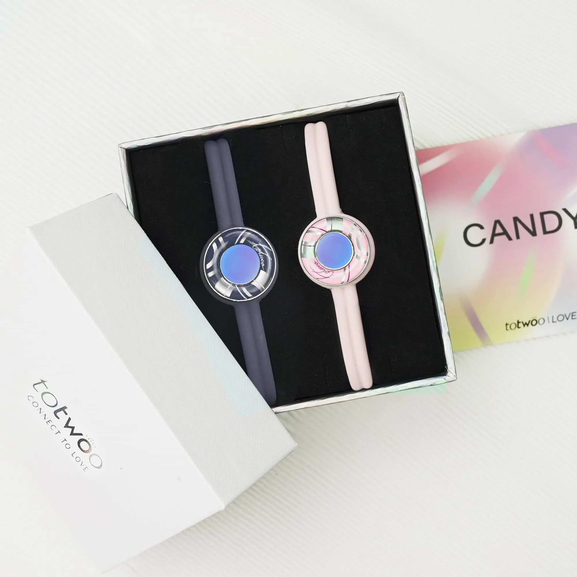 Candy Wave Touch Bracelets(Deep Blue Pink)