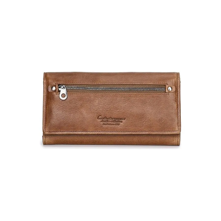 ChicGlam Cowhide Leather Long Wallet