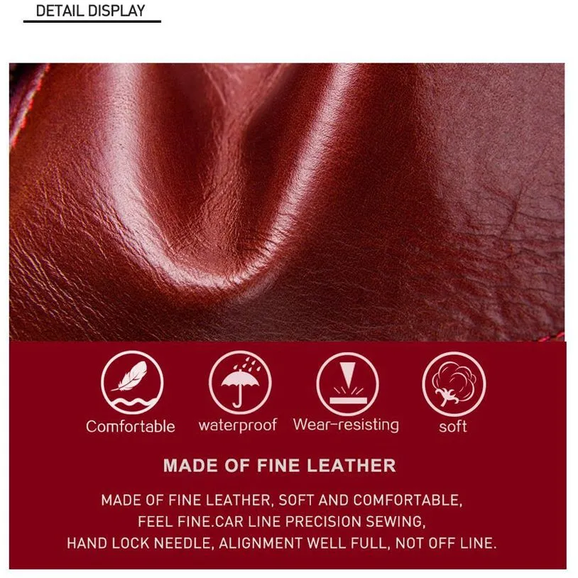 ChicGlam Cowhide Leather Long Wallet