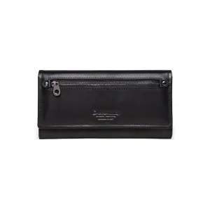 ChicGlam Cowhide Leather Long Wallet