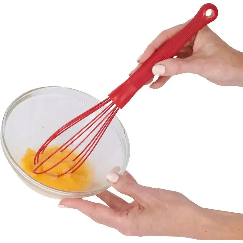 Colourworks Silicone Balloon Whisk, Red