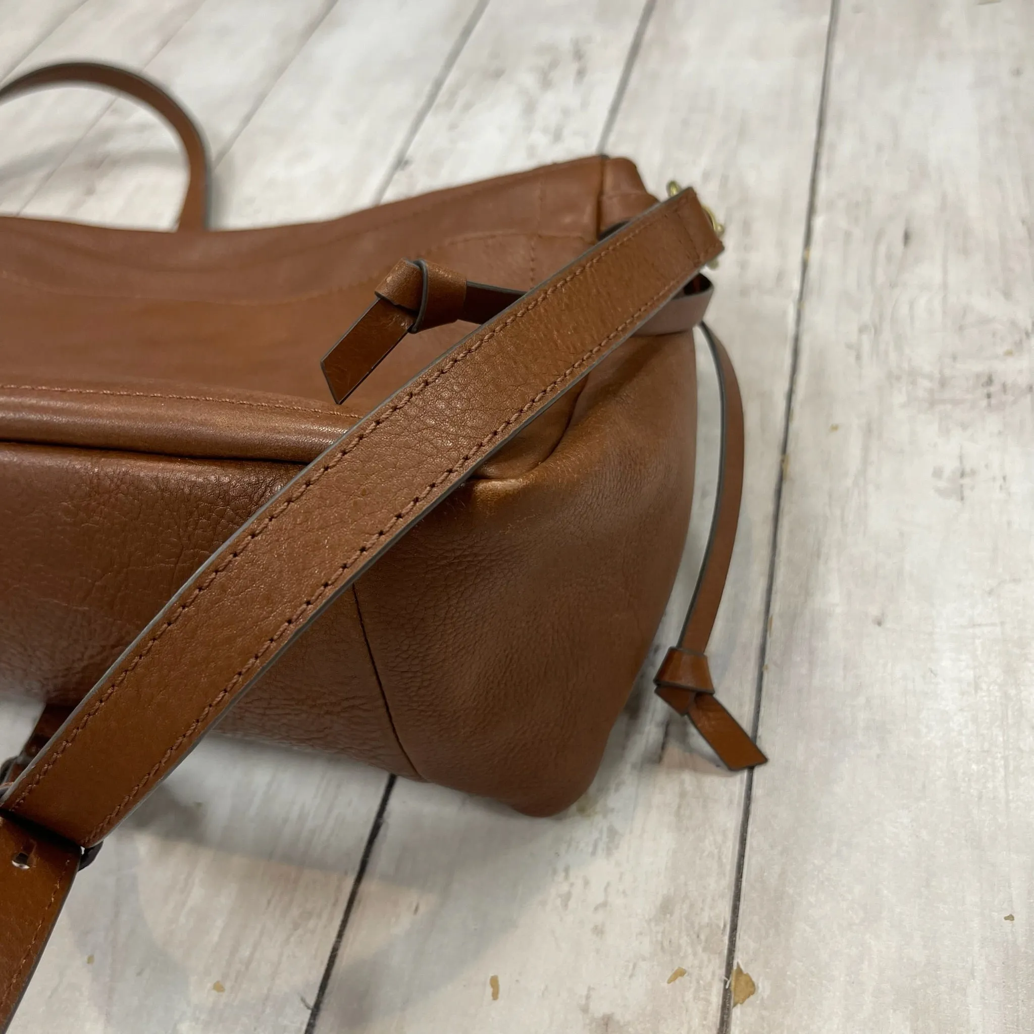 Crossbody Leather By Lucky Brand, Size: Medium