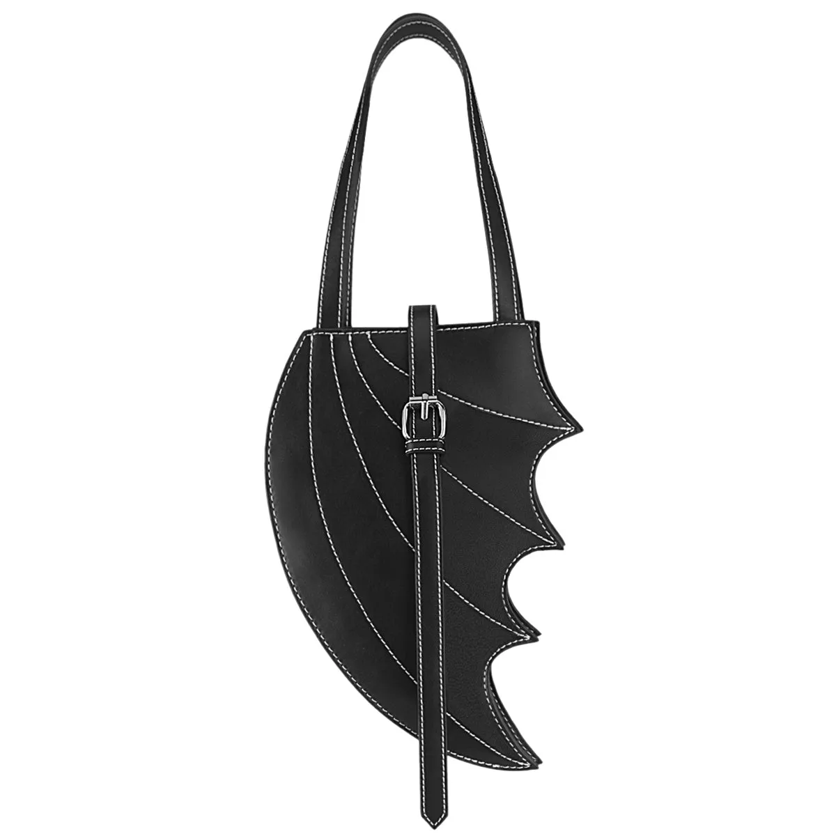Demonia Blk Vegan Leather bat wing bag