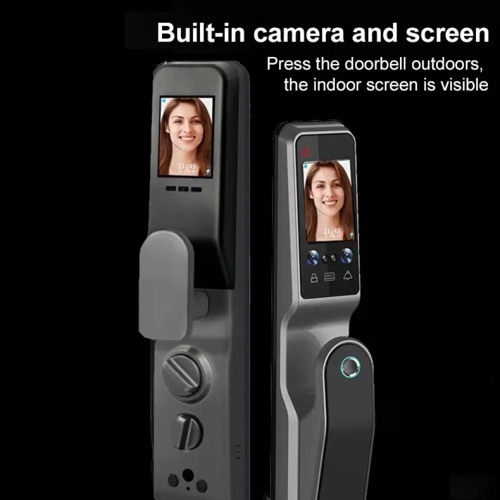 ENERGY- Smart Door Lock Face Recognition Palm Scan Biometric Fingerprint and Remote Wi-Fi App  , Built-in Camera and Doorbell