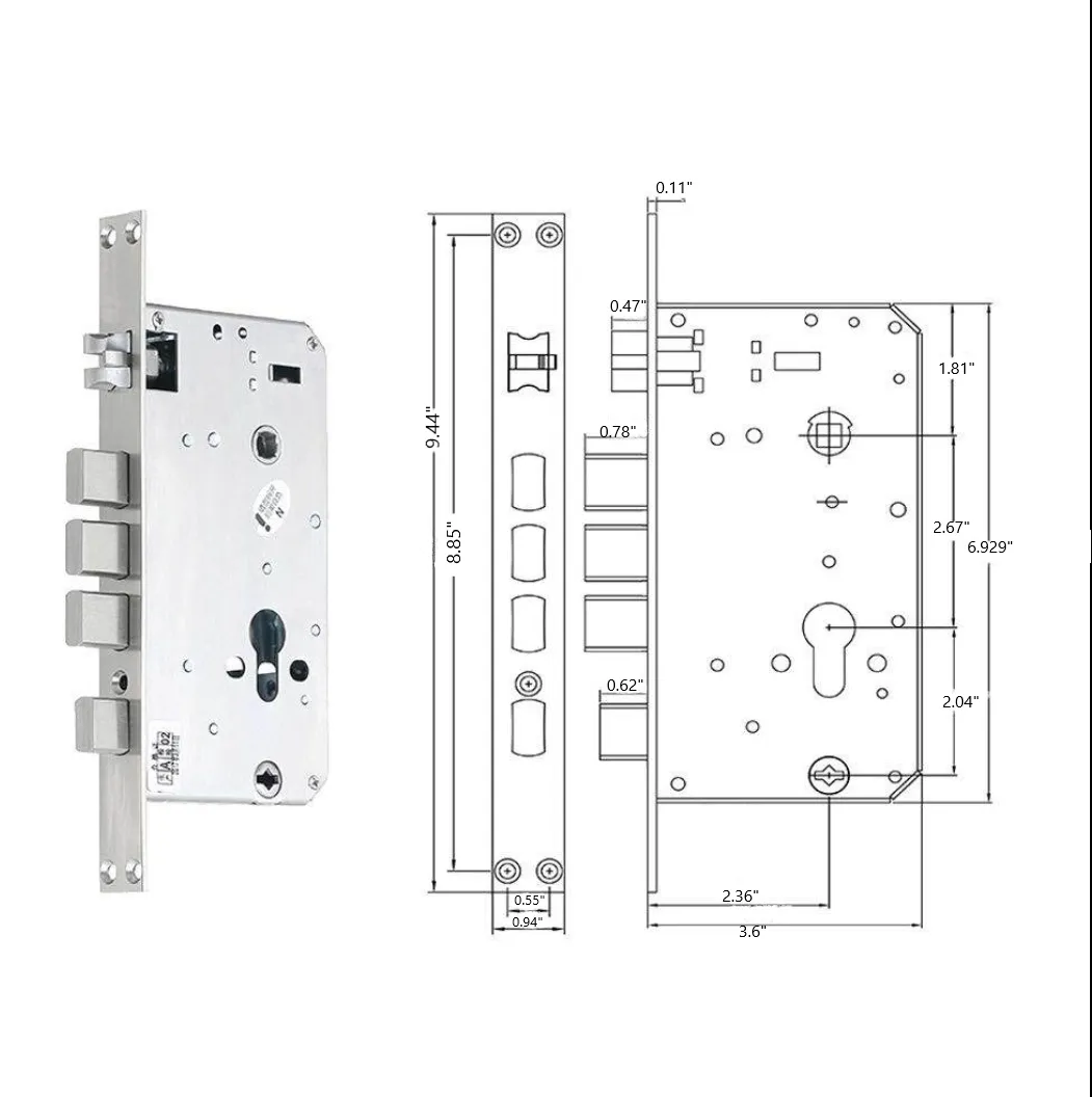 ENERGY- Smart Door Lock Face Recognition Palm Scan Biometric Fingerprint and Remote Wi-Fi App  , Built-in Camera and Doorbell