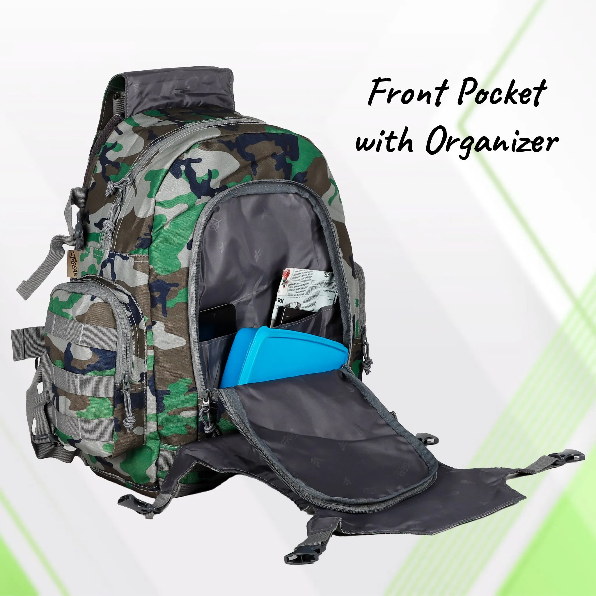 F Gear Military Ambush 32 L Woodland A Camo Rucksack