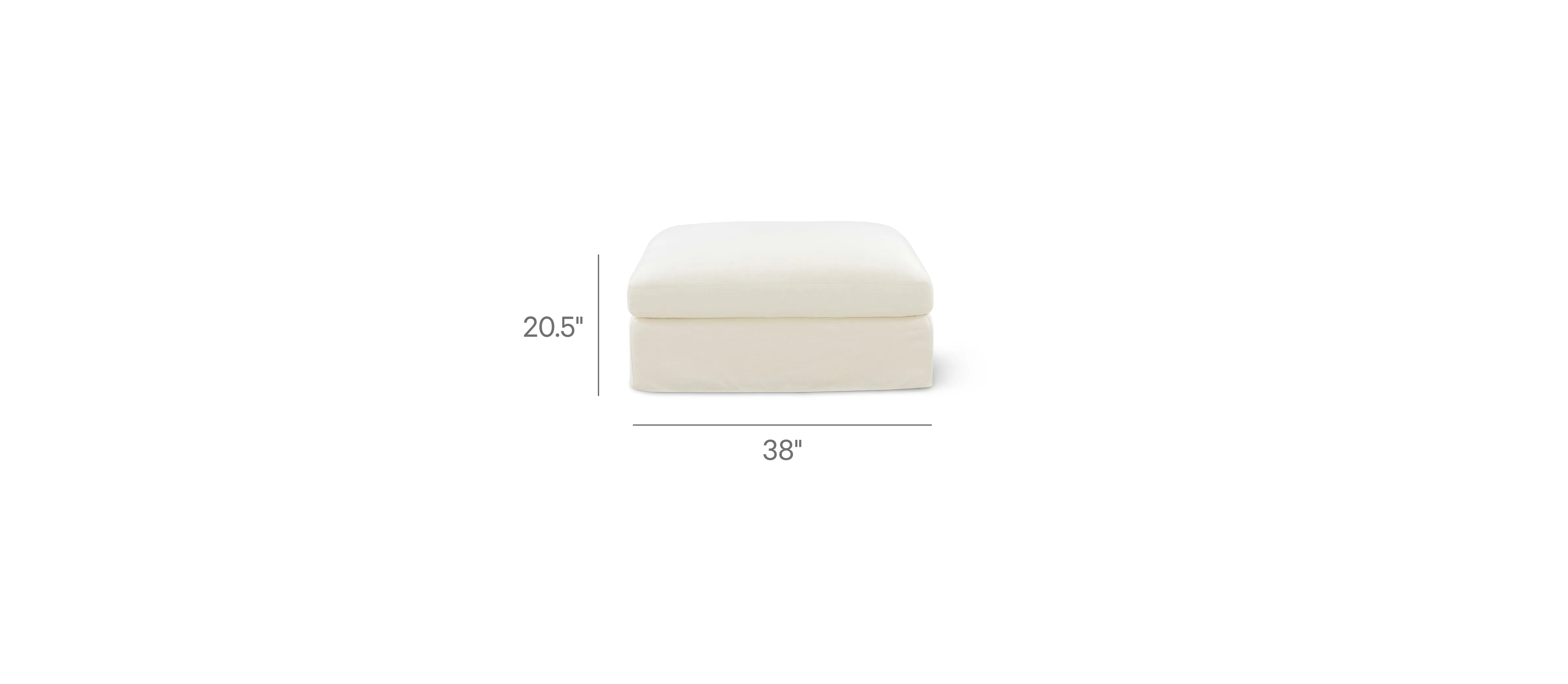 Get Together™ Ottoman, Standard, Oatmeal