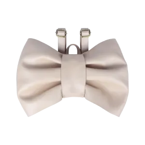 Iono Schoolbag | Bow | Powder Metallic Nubuck
