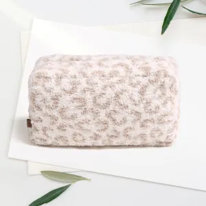 Leopard Travel Pouch Large Beige