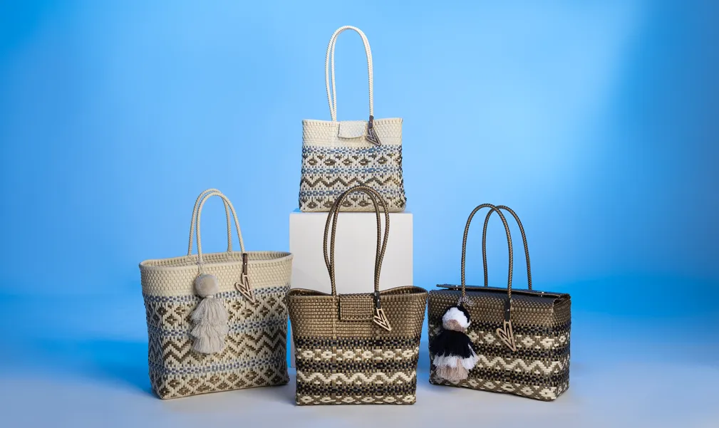 Maria Victoria | Shine TC | Upcycled, Handwoven, Shoulder Bag