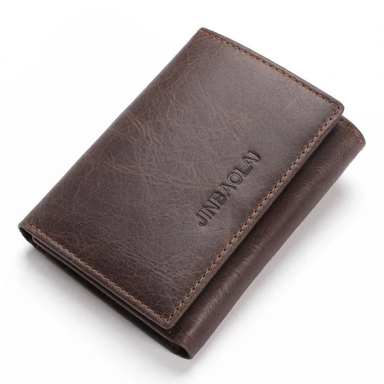 Men Fashion Leather Shield Anti Theft Wallet