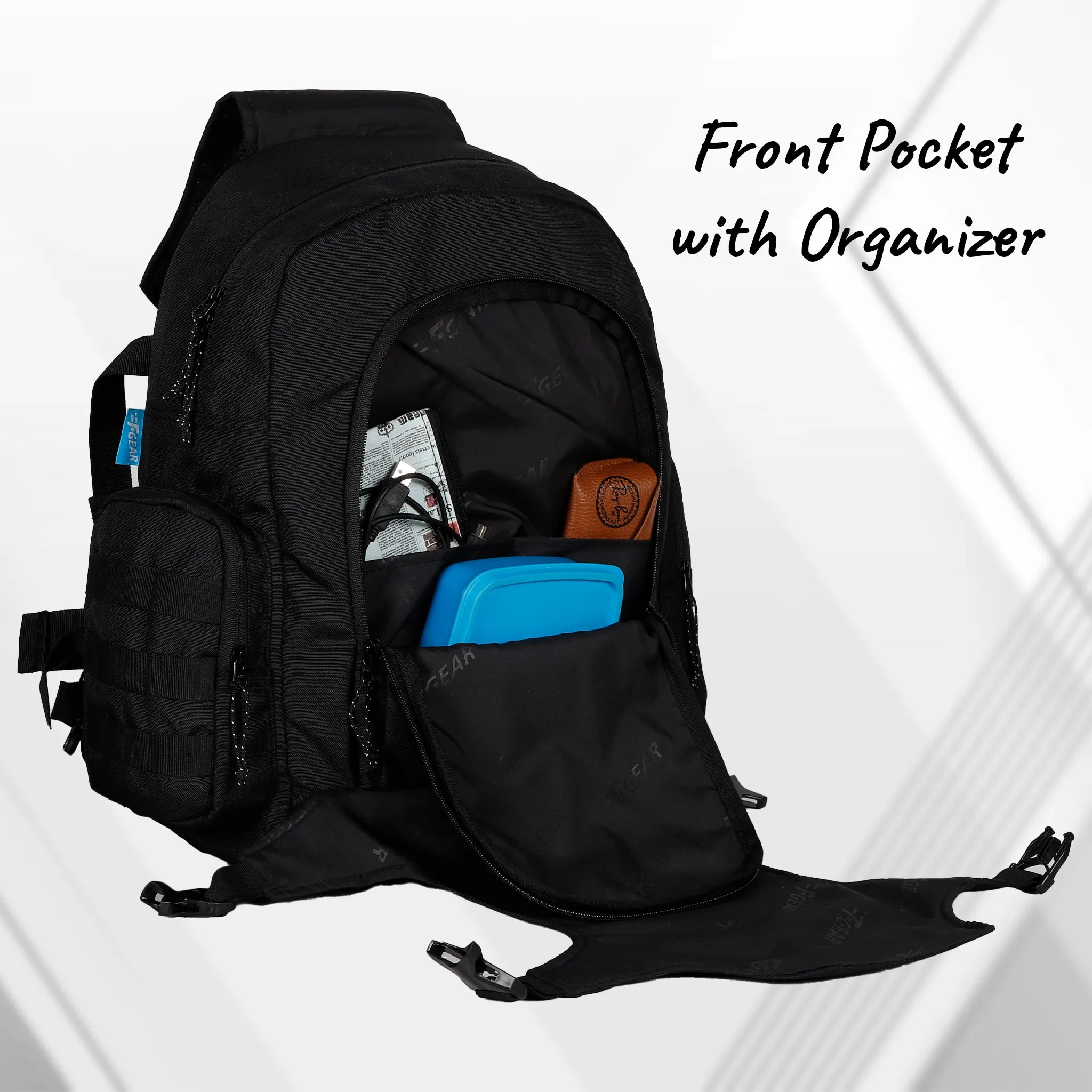 Military Ambush 32L Black Rucksack
