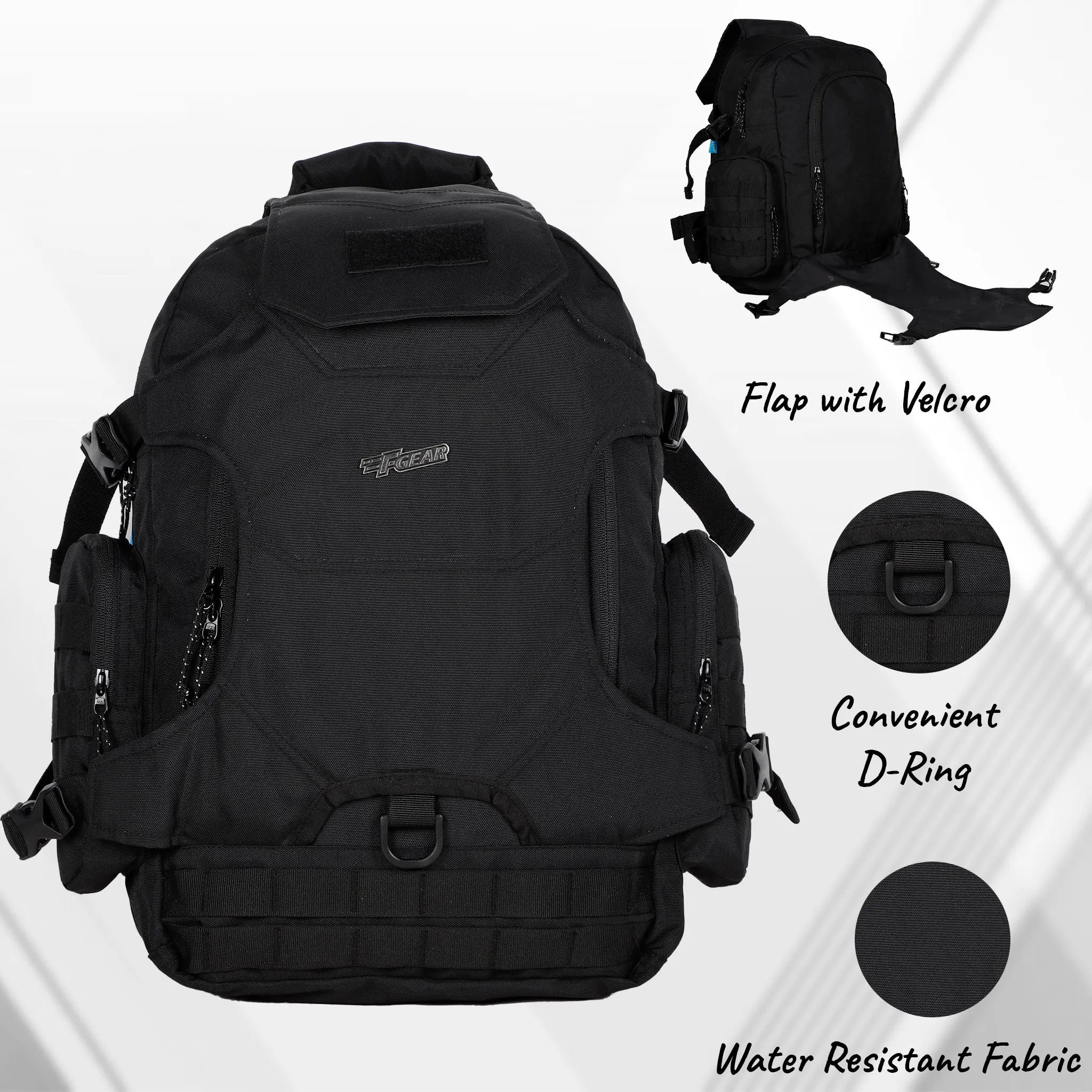 Military Ambush 32L Black Rucksack