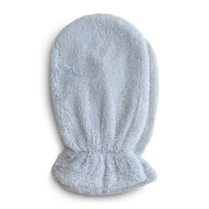 Mushie Organic Cotton Bath Mitt 2-Pack (Baby Blue)