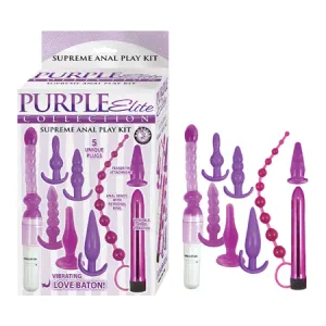 Purple Elite Collection Supreme Anal Play Kit - Purple