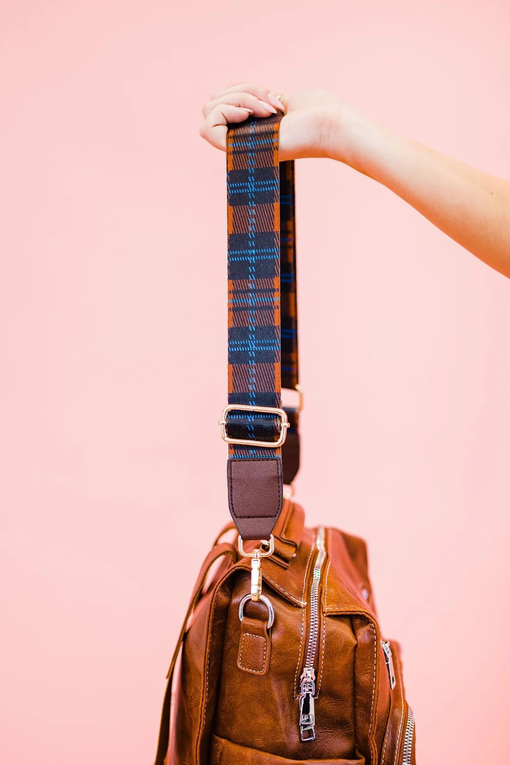 Raquel Plaid Adjustable Bag Strap