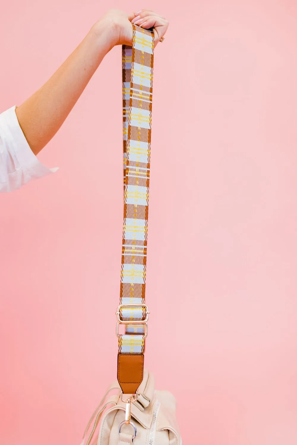 Raquel Plaid Adjustable Bag Strap