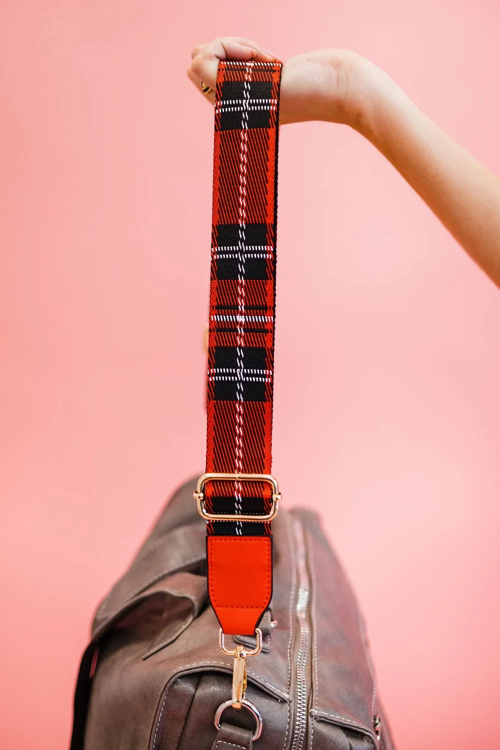 Raquel Plaid Adjustable Bag Strap