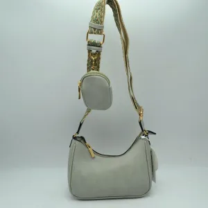Small Hobo Style Guitar Strap Bag with Extra Bag
