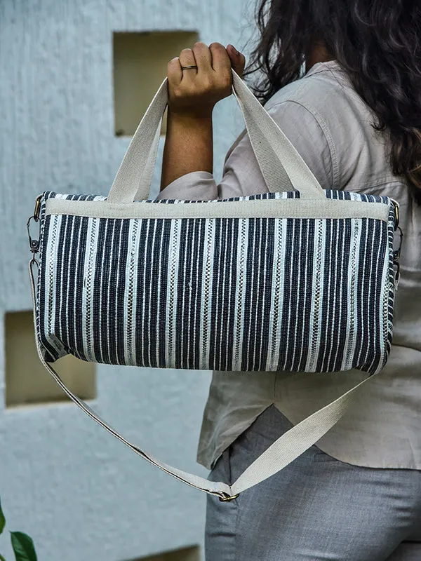 Upcycled Duffle Bag Black